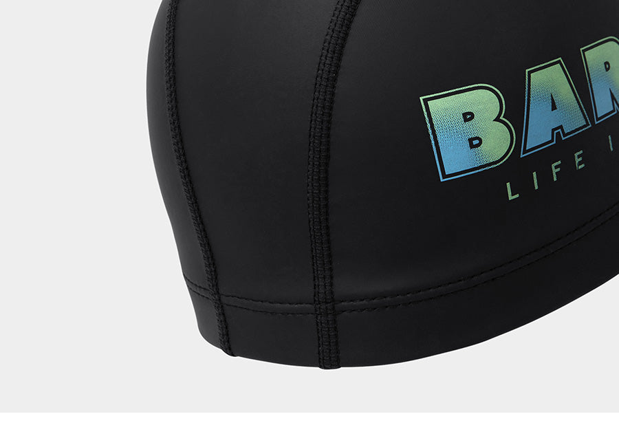 Barrel Kids Sherbet Silitex Swim Cap-BLACK_image2