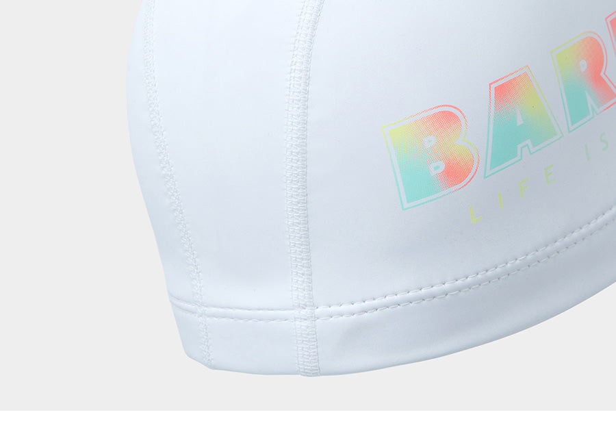 Barrel Kids Sherbet Silitex Swim Cap-WHITE_image2