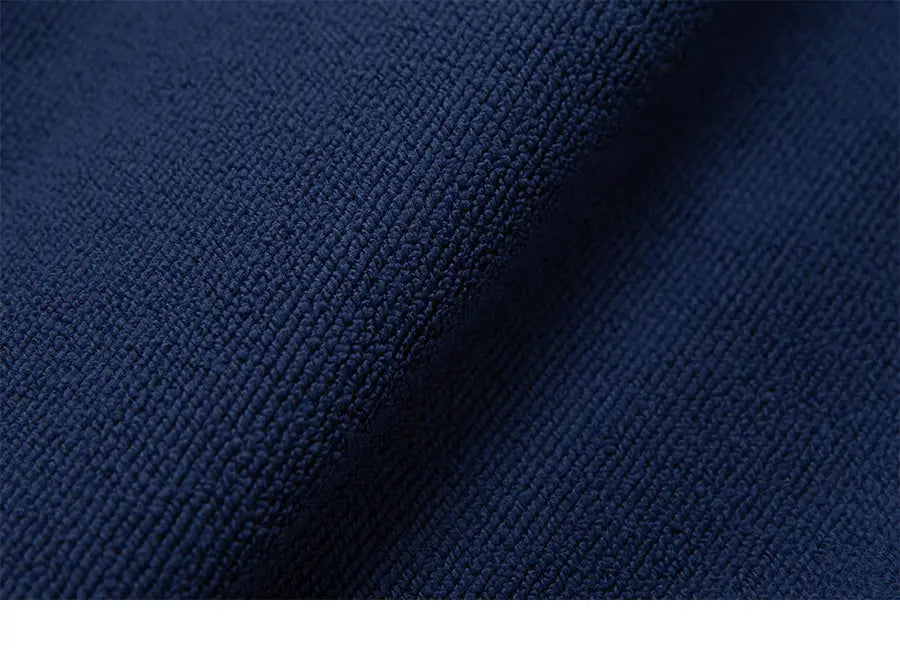 Barrel Kids Solid Zipup Poncho Towel-NAVY2