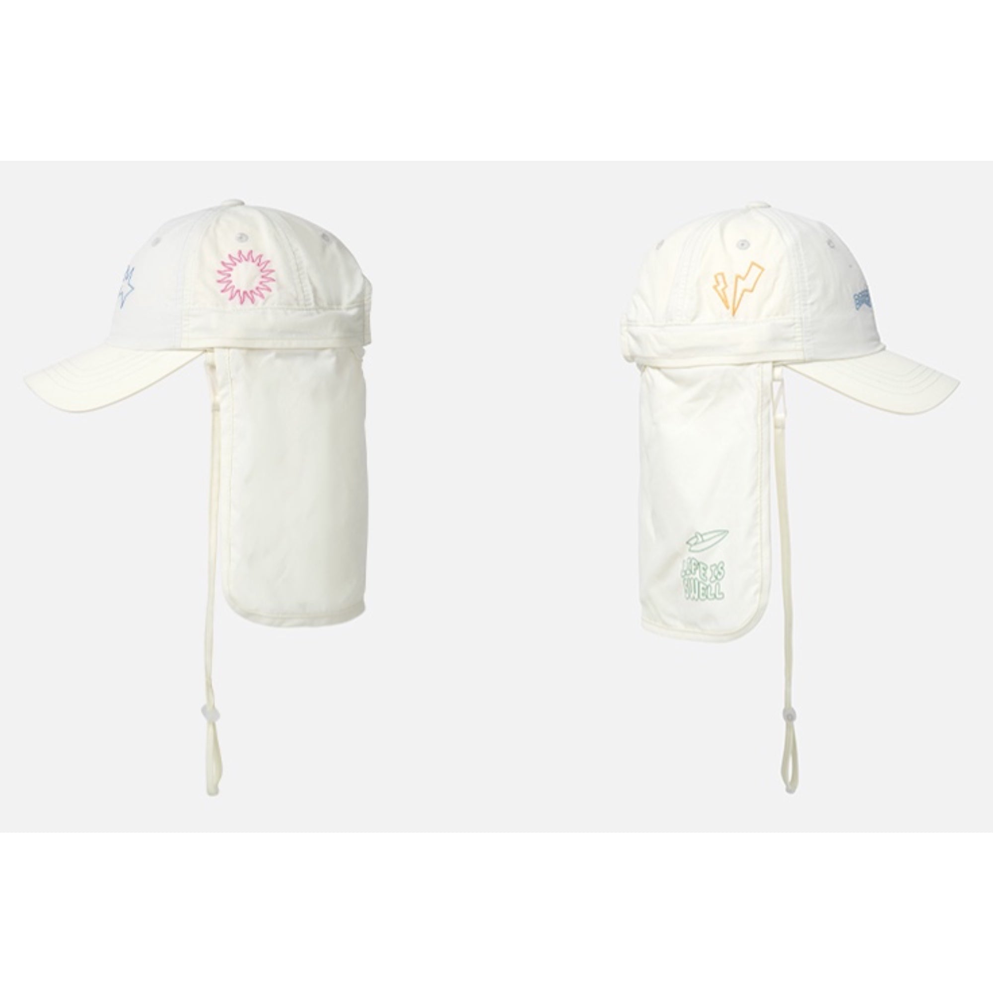 Barrel Kids Stamp Aqua Cap-IVORY6