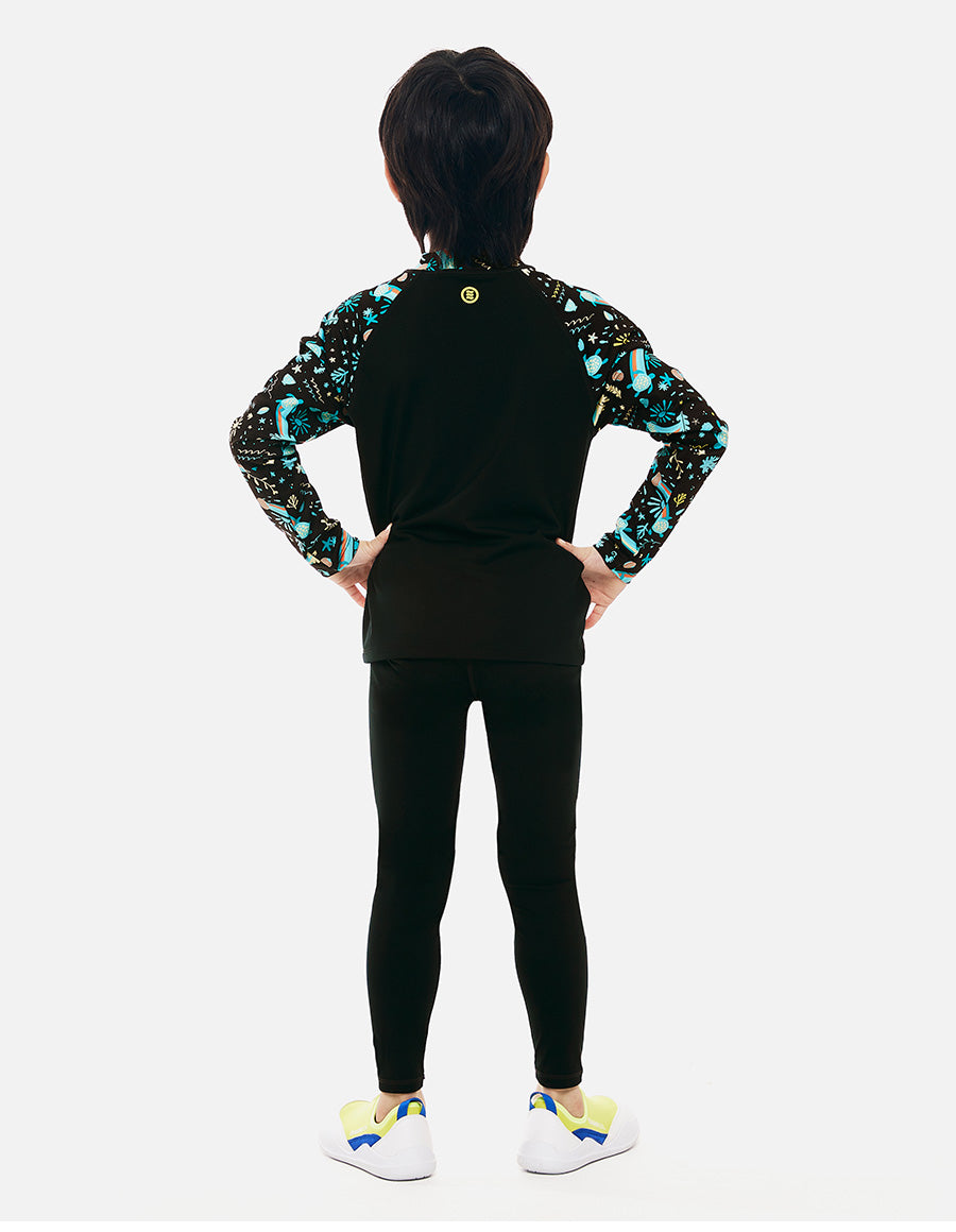 Barrel Kids Submarine Rashguard-BLACK7