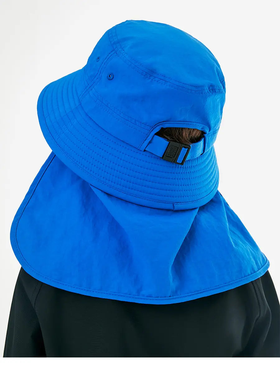 Barrel Kids Sunshade Bucket Hat-NAVY_image4