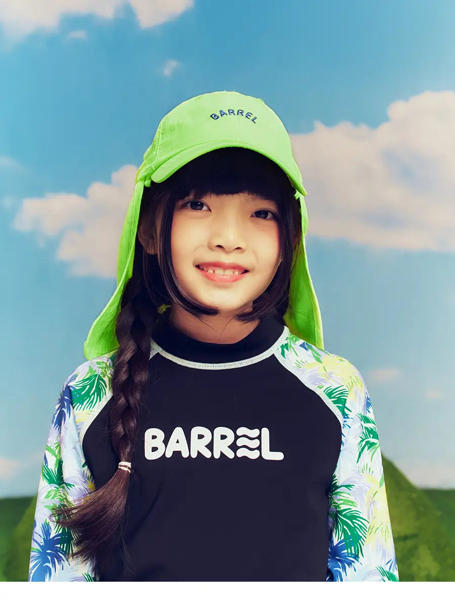Barrel Kids Tropical Aqua Cap-NEON1