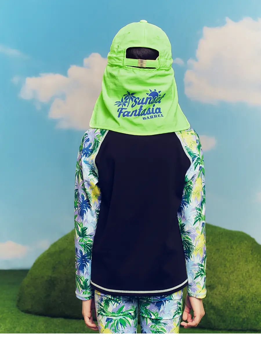 Barrel Kids Tropical Aqua Cap-NEON2