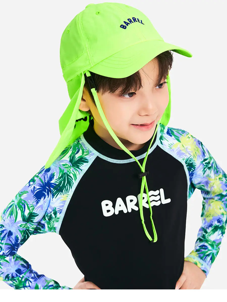 Barrel Kids Tropical Aqua Cap-NEON3