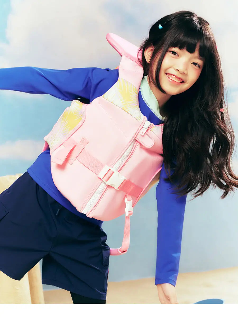 Barrel Kids Tropical Guard Vest-PINK1