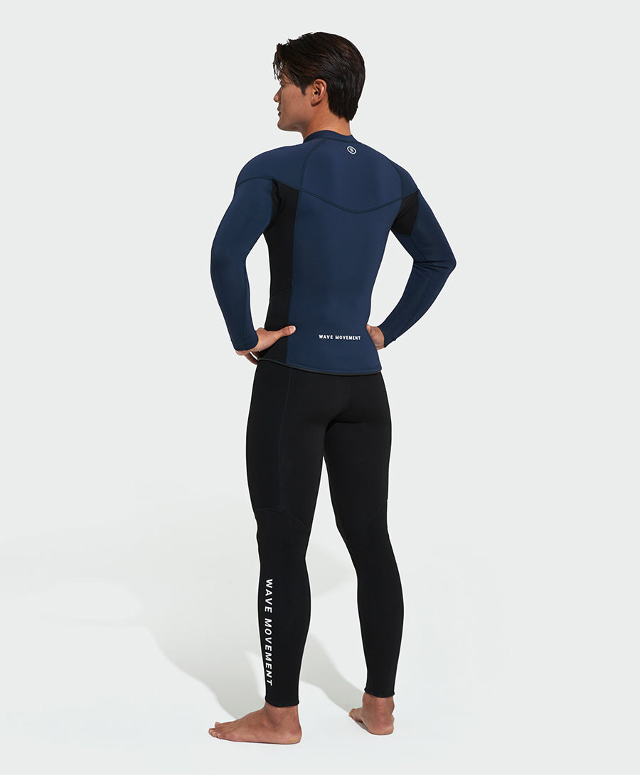 Barrel Men Active 2MM Neoprene Jacket-NAVY_image3