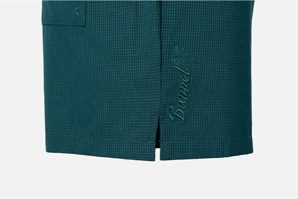 Barrel Men Airdot Half Leggings Shorts-GREEN3