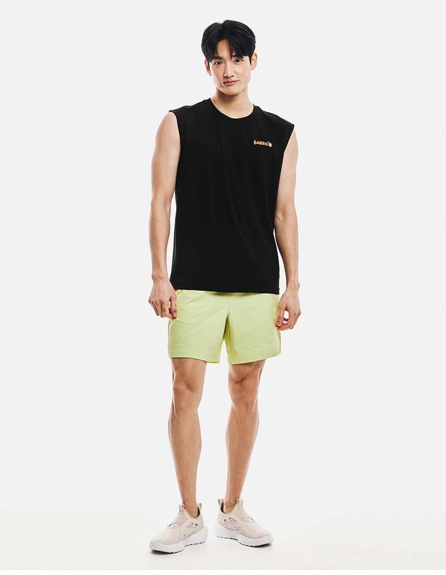 Barrel Men Artwork Loose Fit Rash Tank-BLACK5