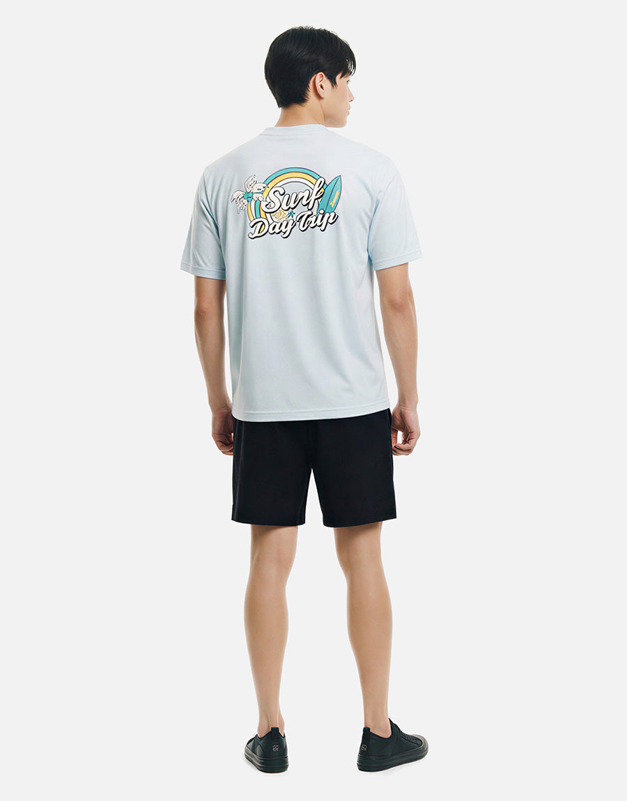 Barrel Men Artwork Loose Fit S/S Rashguard-BLUE7
