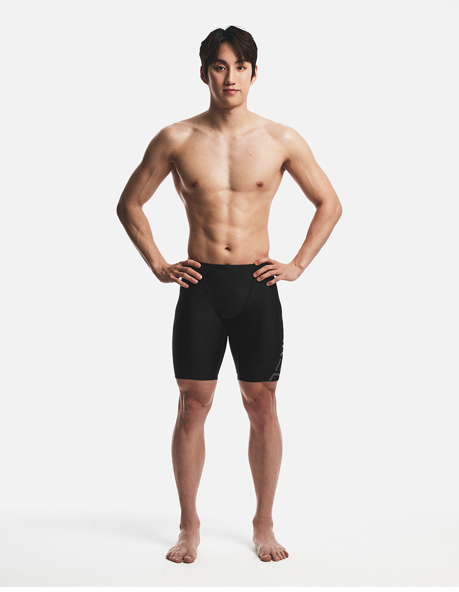 Barrel Men Basic Big Logo Mid Jammer-BLACK3
