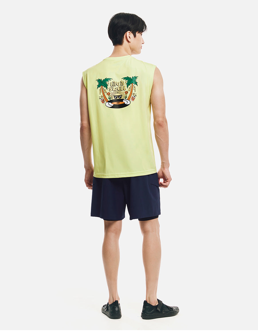 Barrel Men Essential Half LeggingsShorts-NAVY7