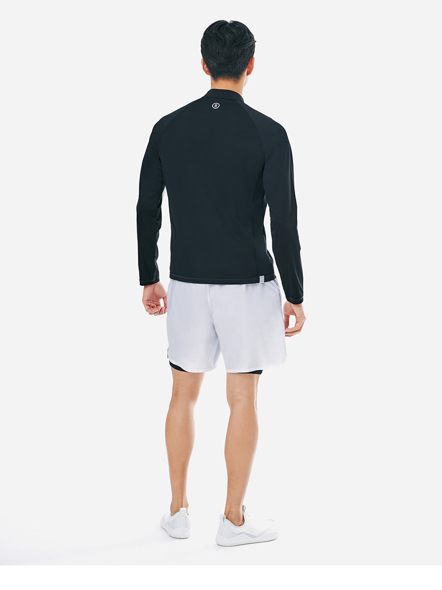 Barrel Men Essential Half Leggings Shorts-WHITE_image3