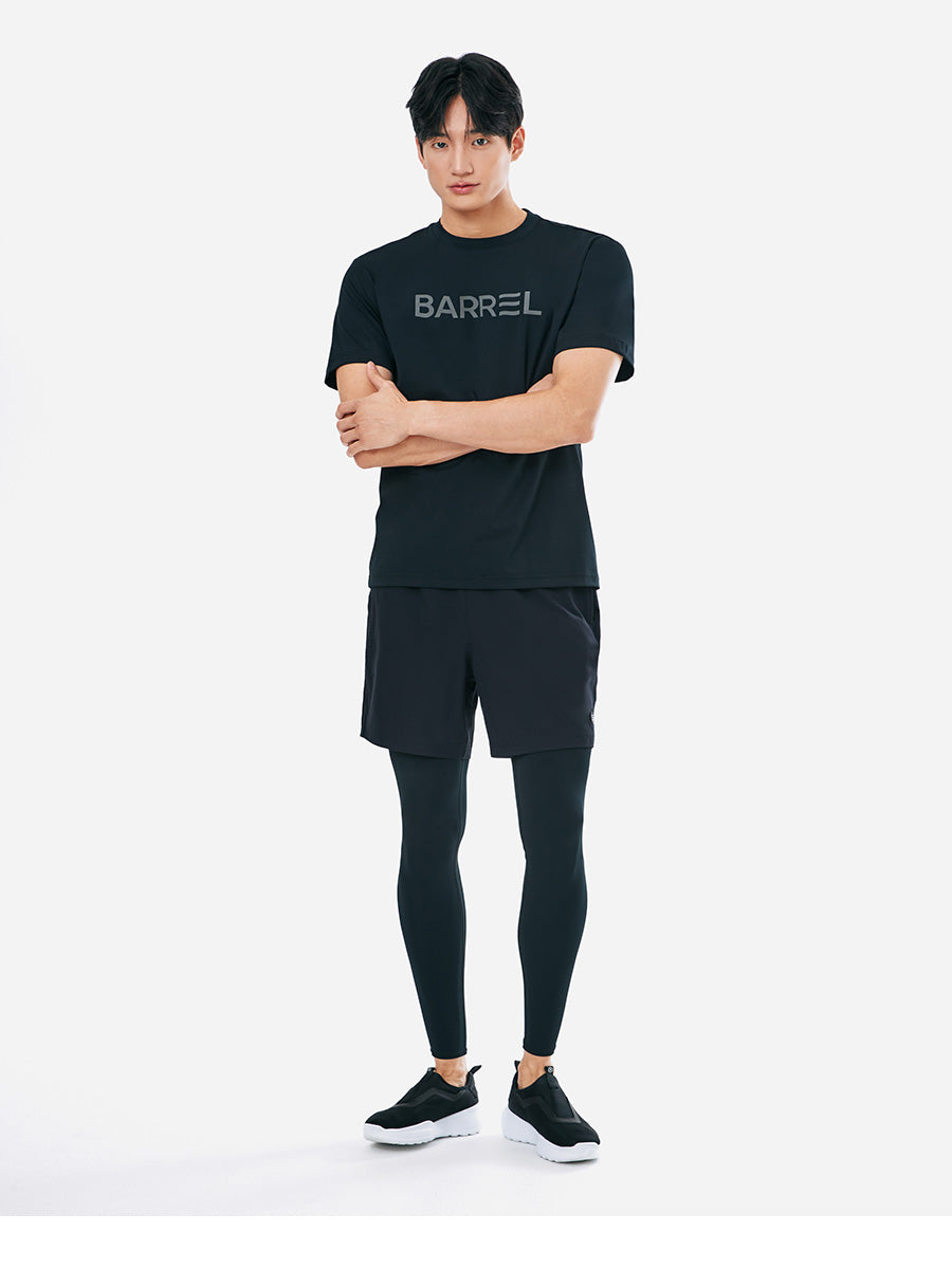 Barrel Men Essential Shorts Leggings-BLACK_image1