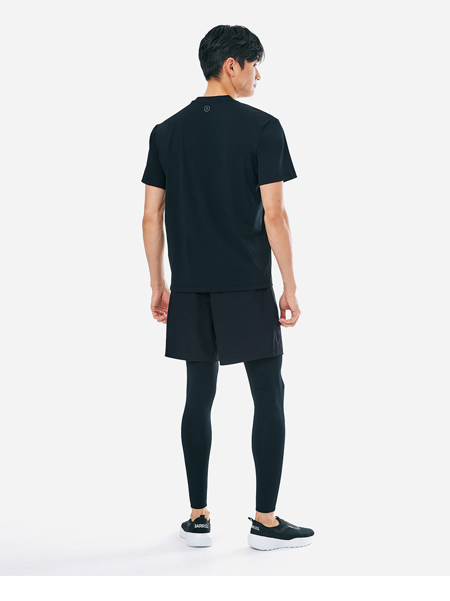 Barrel Men Essential Shorts Leggings-BLACK_image3