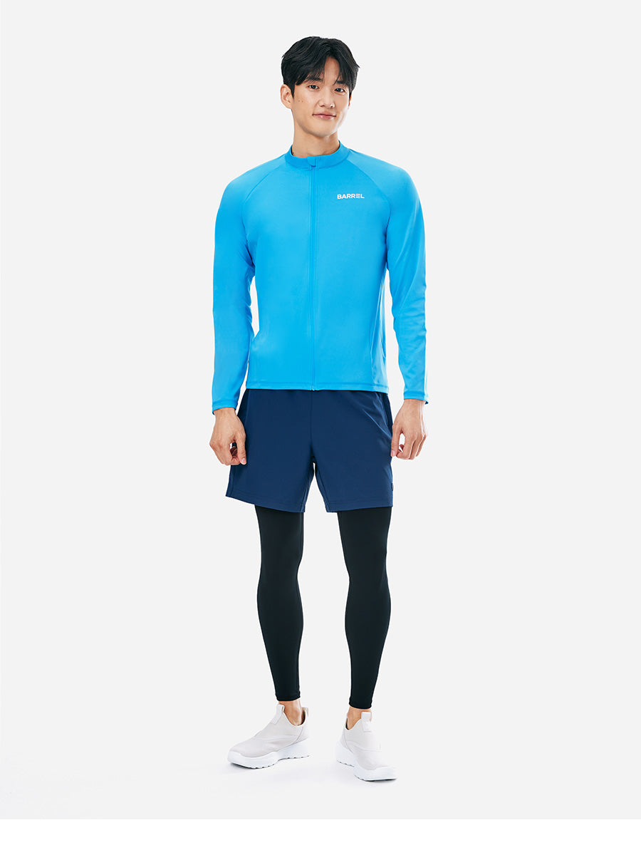 Barrel Men Essential Legging Shorts-NAVY_image1