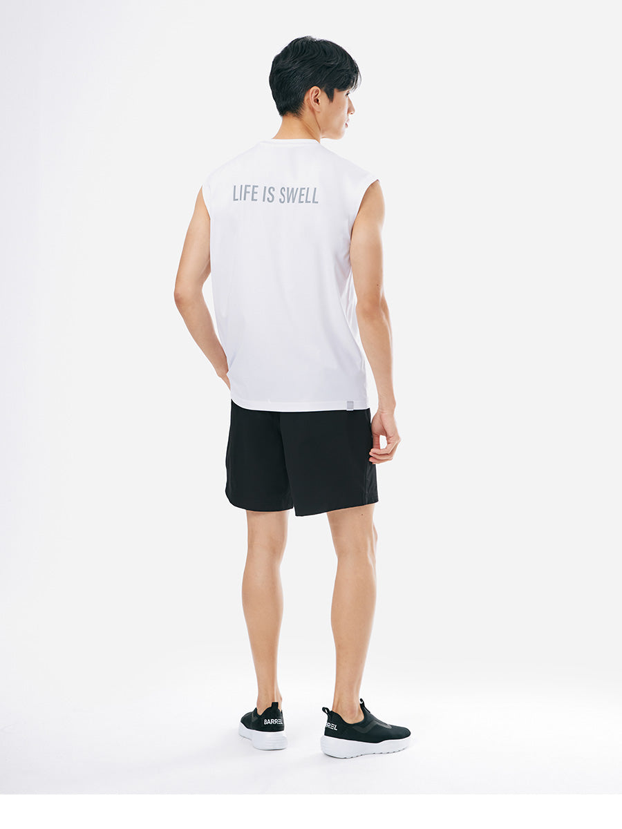 Barrel Men Essential Relax Fit Rash Tank-WHITE_image3