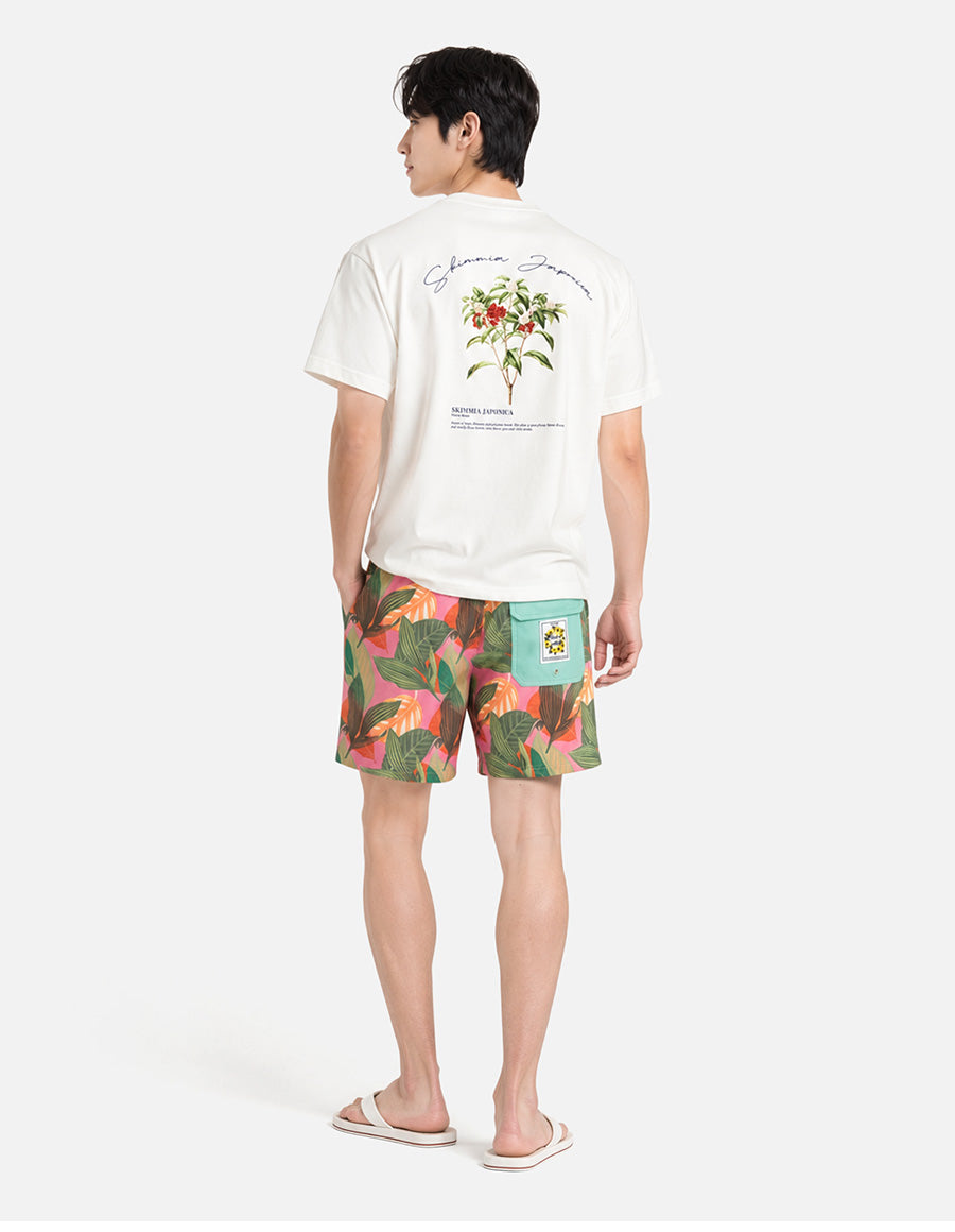 Barrel Men NYBG Botanical Water Shorts-PINK5