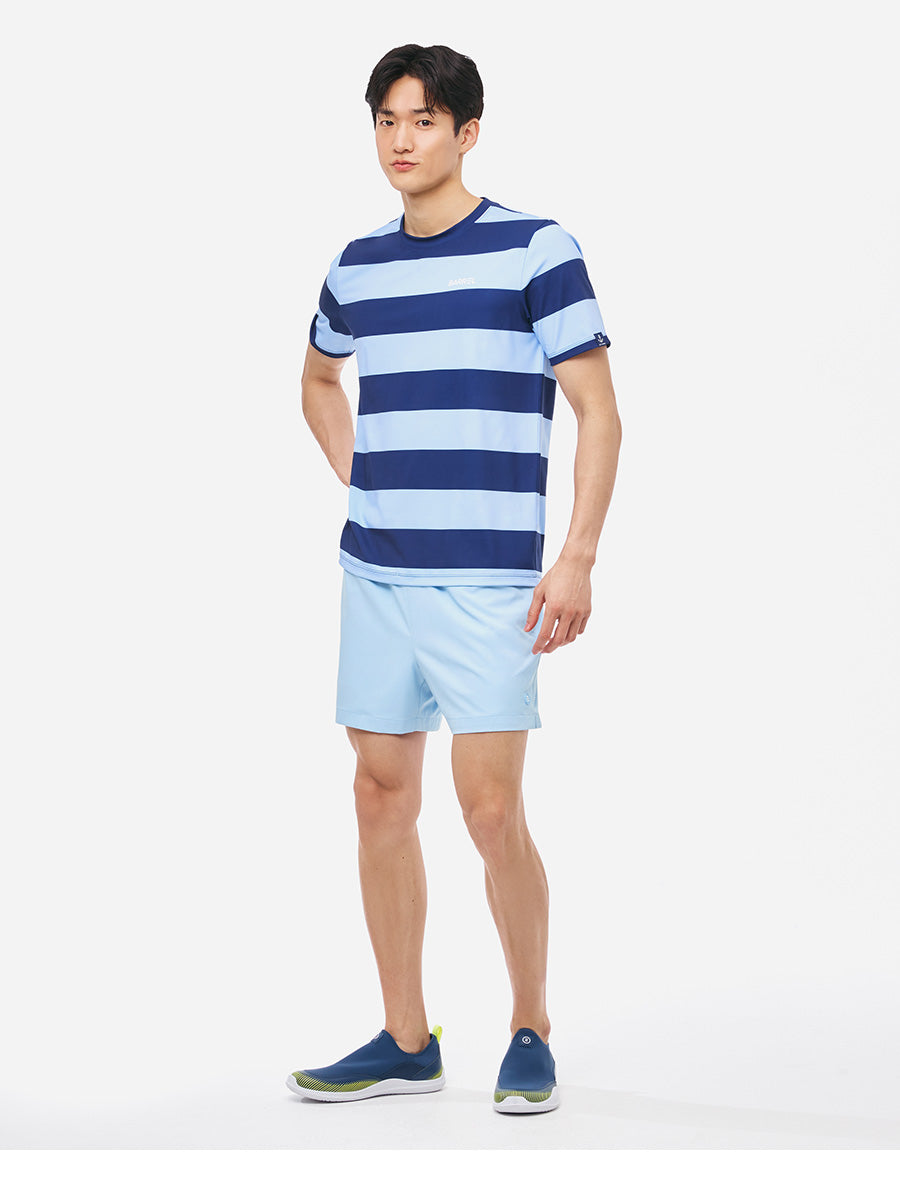 Barrel Men Nautical Half Water Shorts-AQUA_image2