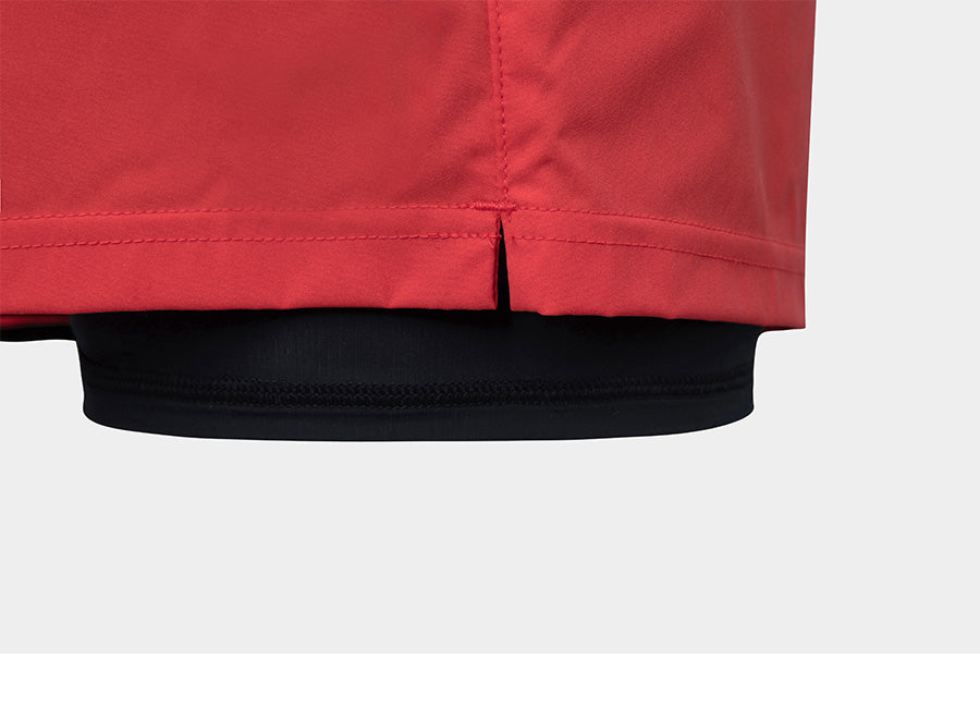 Barrel Men Tropical Half Leggings Shorts-ORANGE_image5