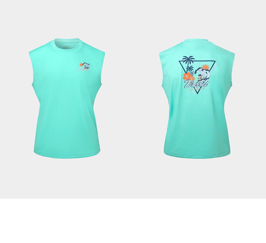 Barrel Men Tropical Sleeveless Rash Guard-OCEAN_image1