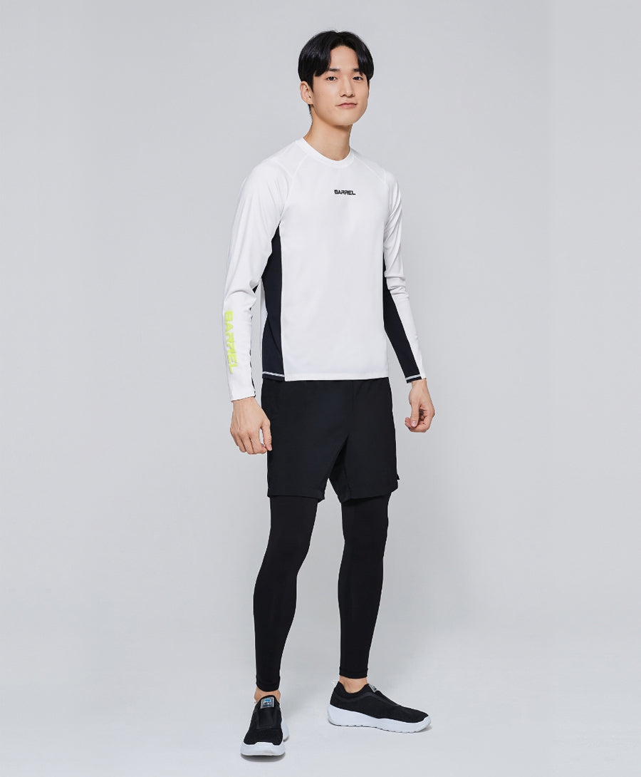 Barrel Mens Motion RelaxFit Rashguard-WHITE9