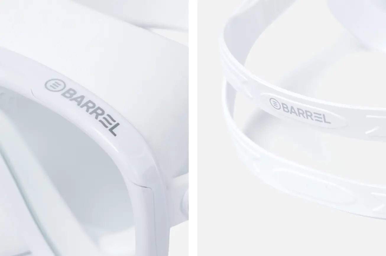 Barrel Primary Snorkel Mask-WHITE4