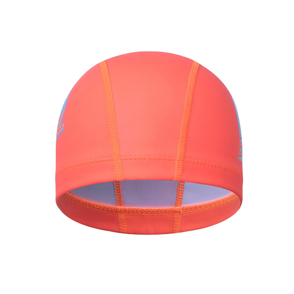 Barrel Rainbow Silitex Swim Cap-CORAL4