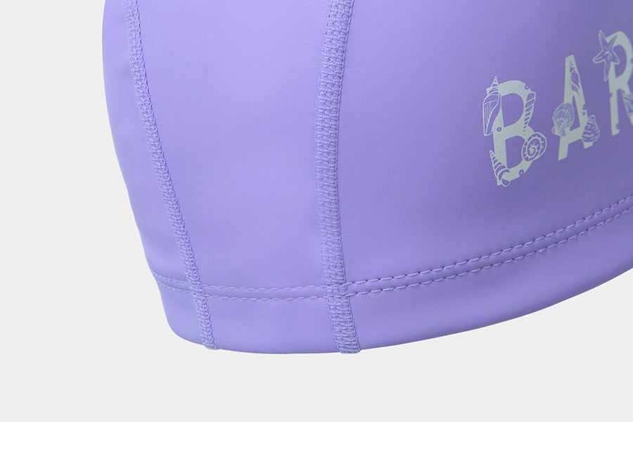 Barrel Shell Logo Silitex Swim Cap-LAVENDER_image2
