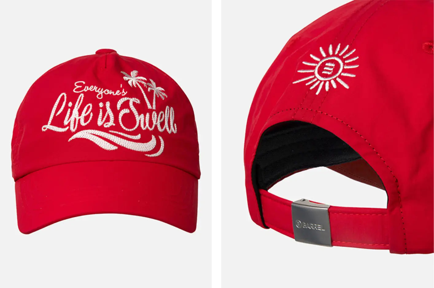 Barrel Surf Nylon Ball Cap-RED6