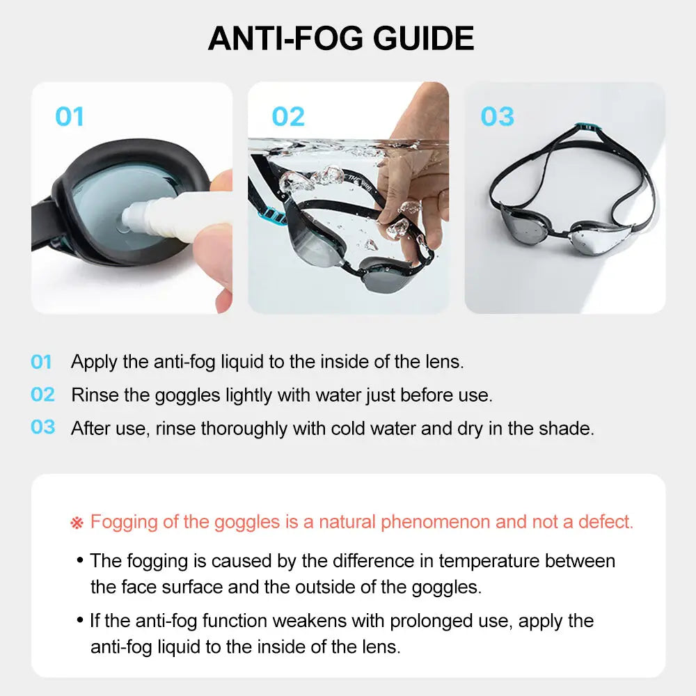 Barrel Swim Goggles-Anti-Fog Guide