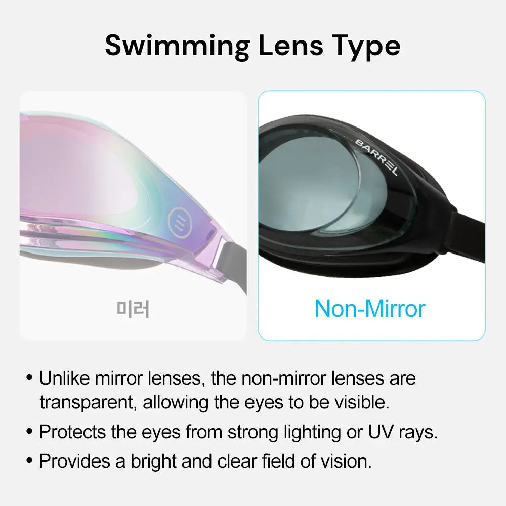 Barrel Swim Goggles-NonMirror Lens