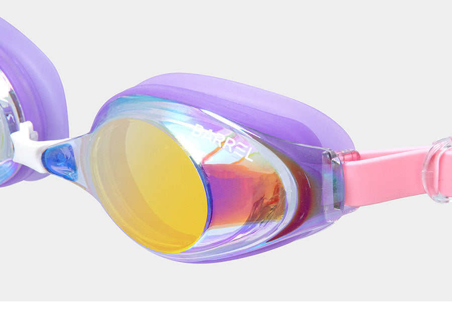 Barrel Training Mirror Swim Goggles-AURORA/PINK_image3