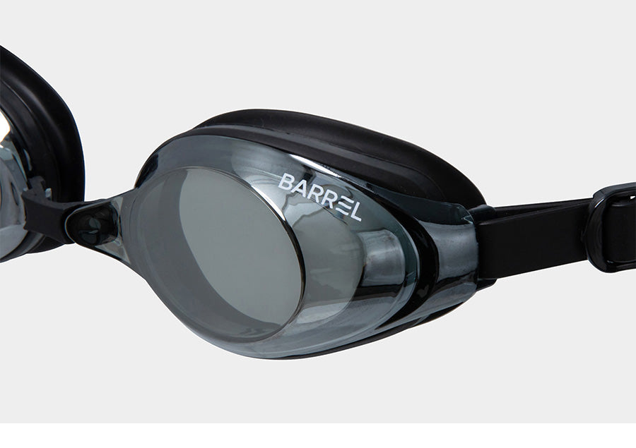Barrel Training Mirror Swim Goggles-BLACK/BLACK_image3