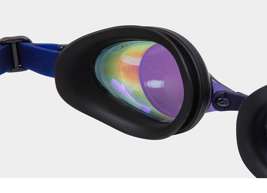 Barrel Training Mirror Swim Goggles-GOLD/NAVY_image5