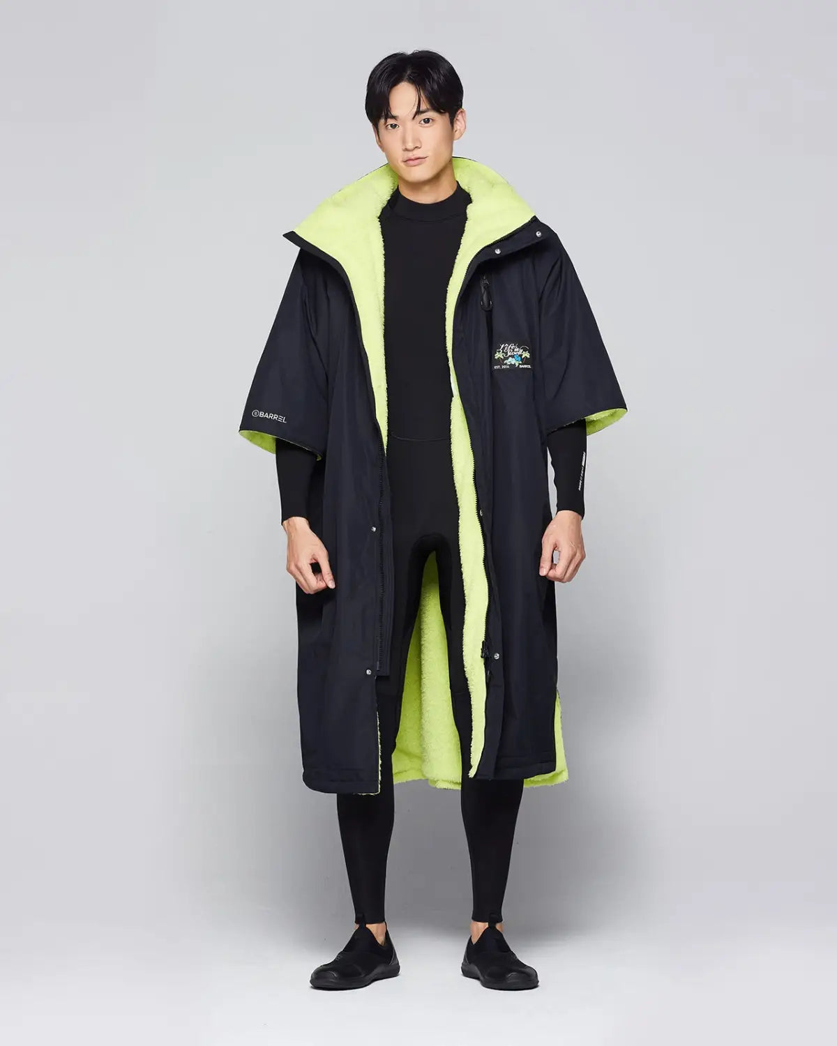 Barrel Unisex All-Round Surfer Coat-BLACK_image1