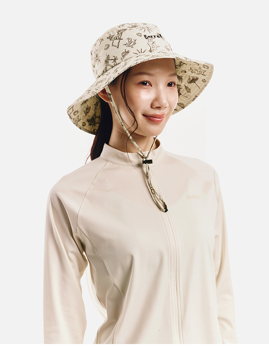 Barrel Unisex Carpi Wide Beach Hat-BEGIE5