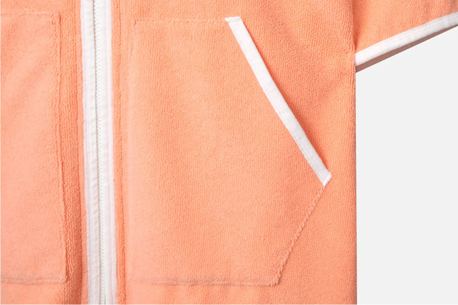 Barrel Unisex Essential Zipup Poncho Towel-PEACH8