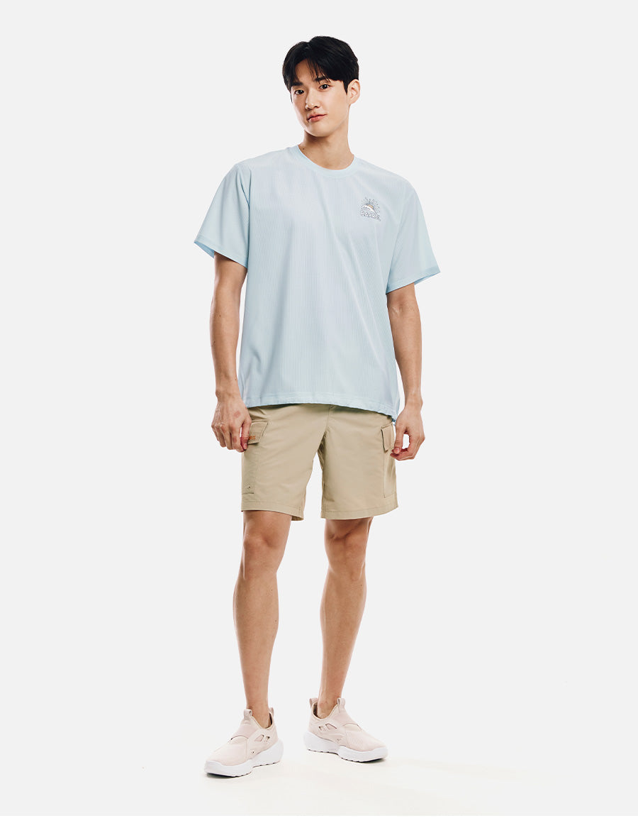 Barrel Unisex Over Fit Artwork Mesh S/S Tee-AQUA5