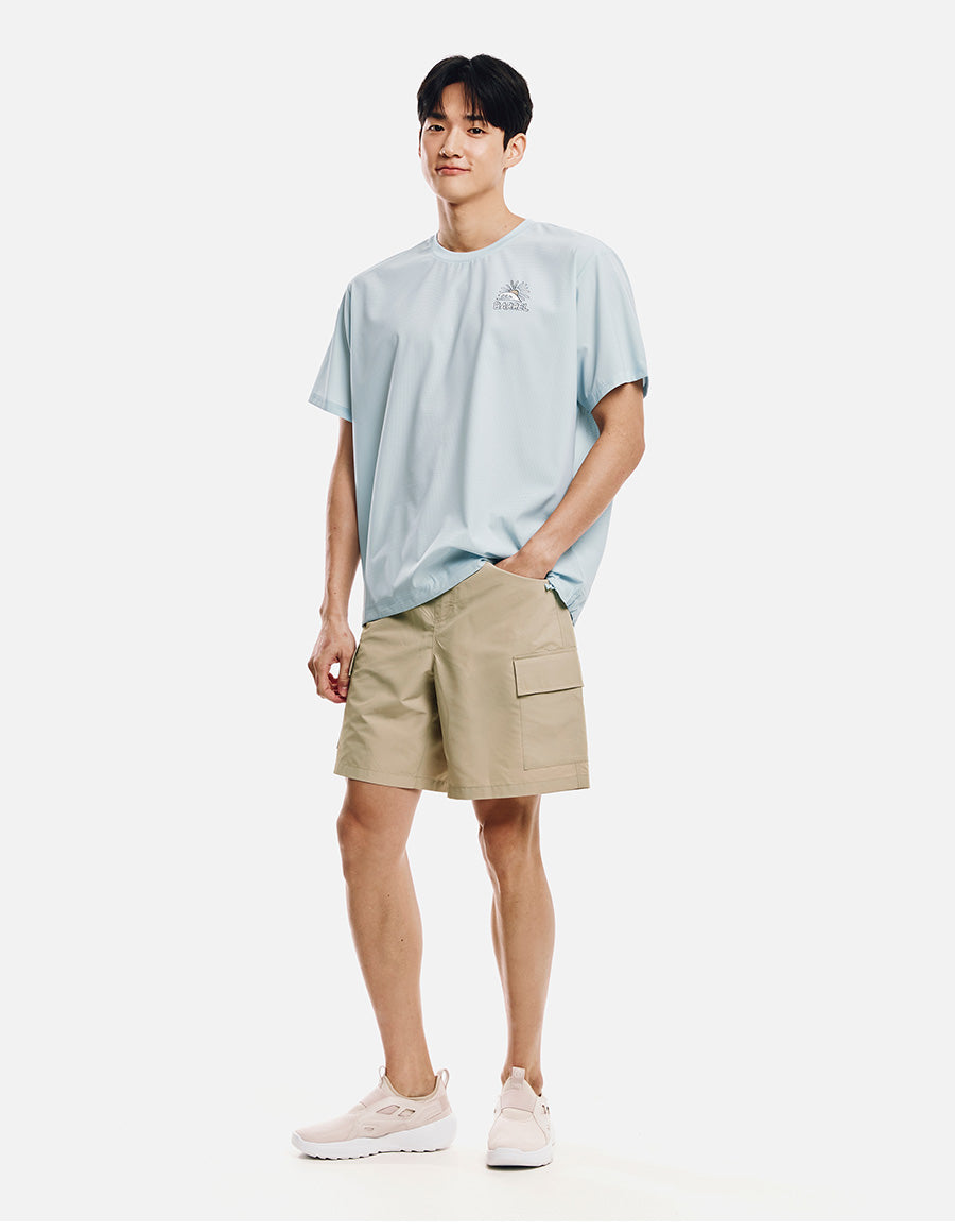 Barrel Unisex Over Fit Artwork Mesh S/S Tee-AQUA6