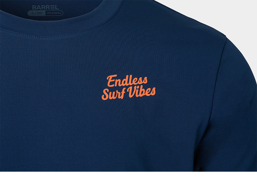 Barrel Unisex Tropical Loose Fit S/S Rash Guard-NAVY_image3