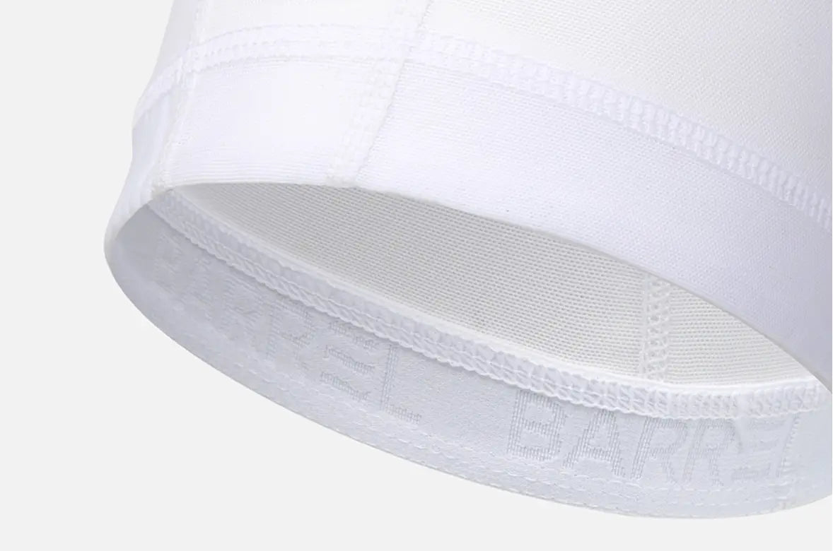 Barrel Wave Dolphine Mesh Swim Cap-WHITE5