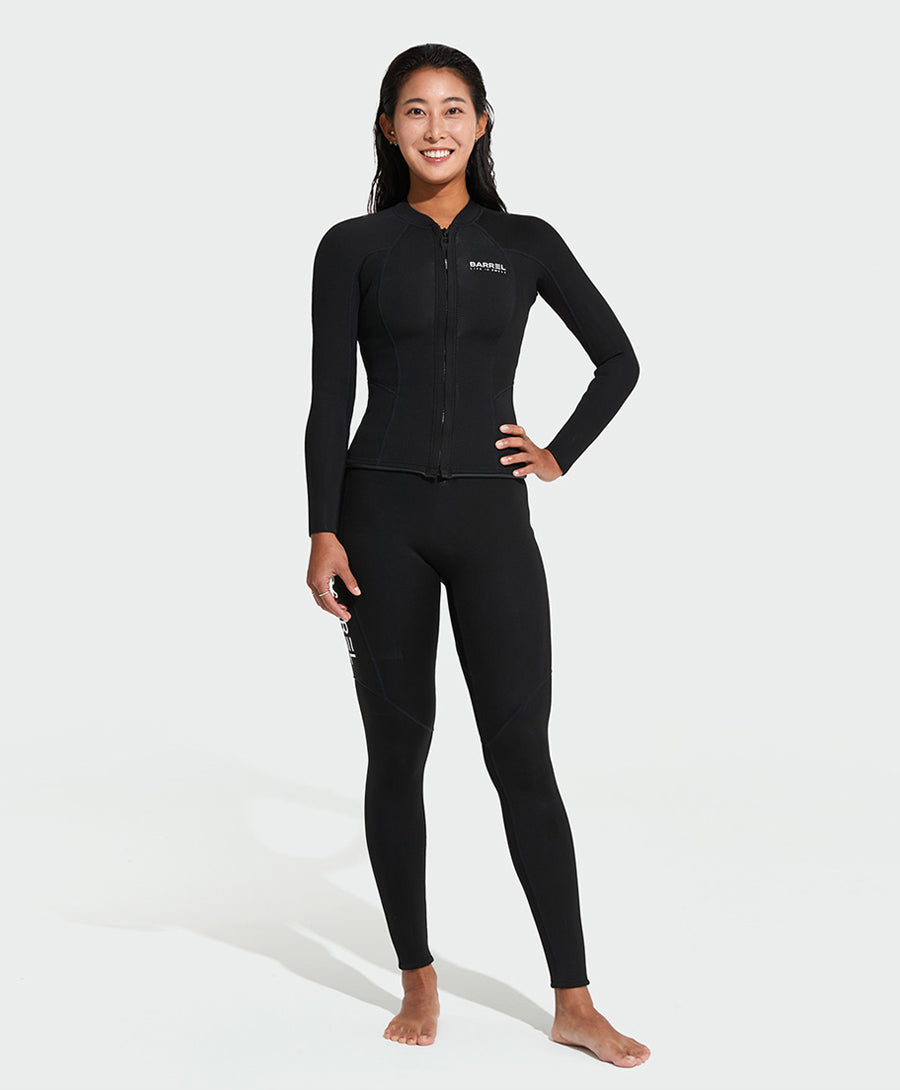 Barrel Women Active 2mm Neoprene Jacket-BLACK_image2