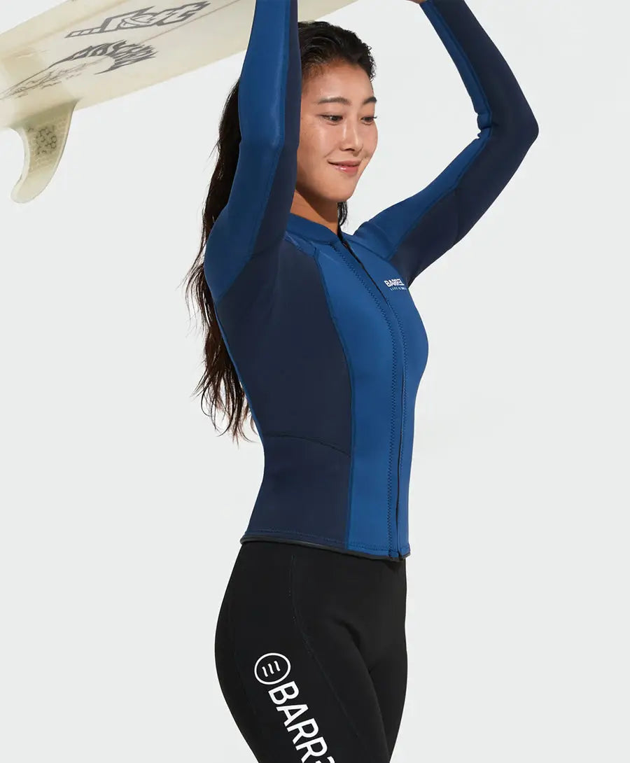 Barrel Women Active 2mm Neoprene Jacket-BLUE_image1