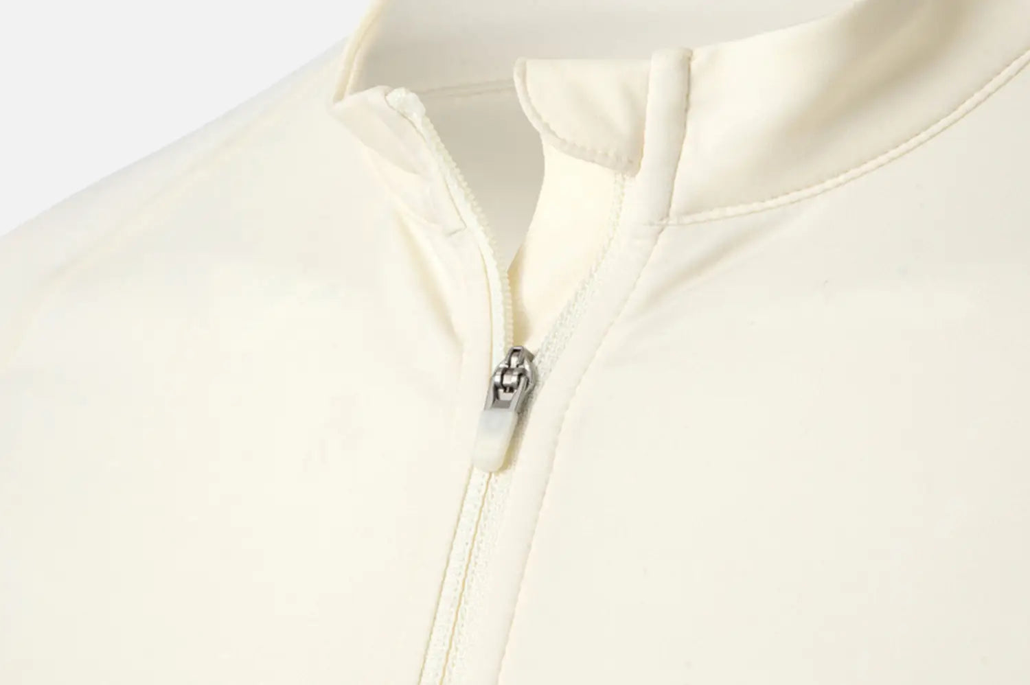 Barrel Women Artwork Crop Zip Rashguard-IVORY6
