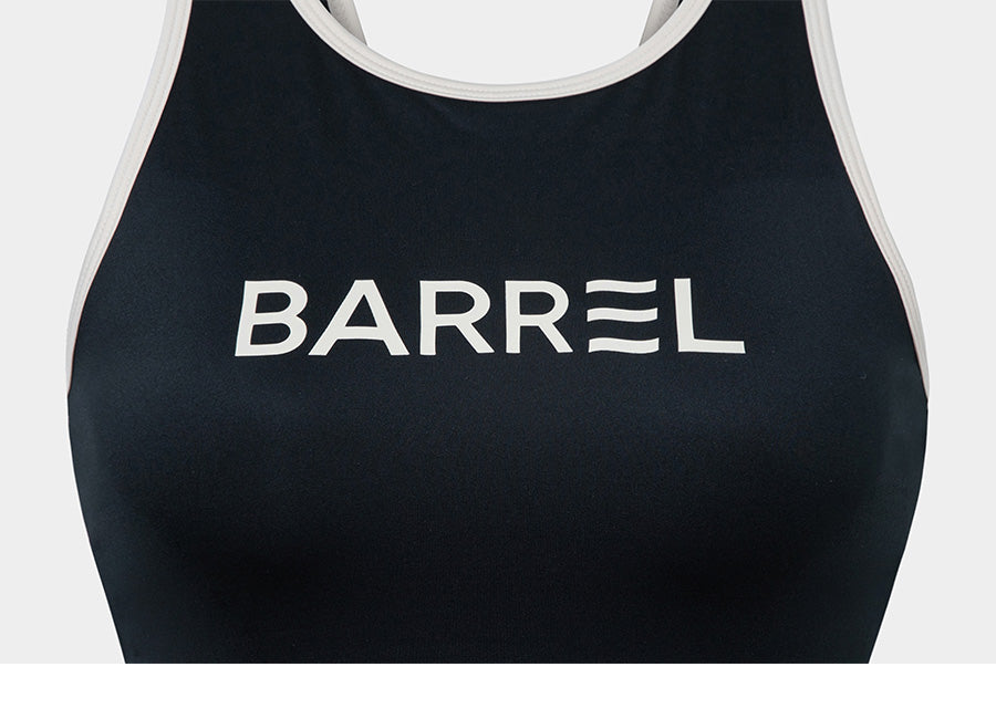 Barrel Women Color Scheme Bra Top-BLACK_image2