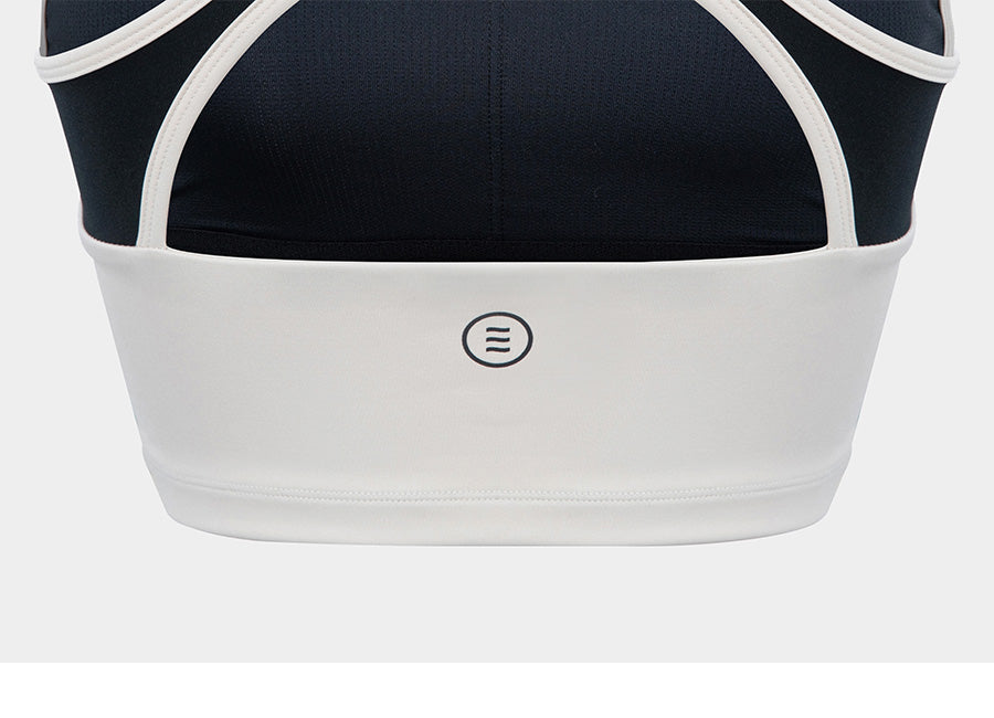 Barrel Women Color Scheme Bra Top-BLACK_image3