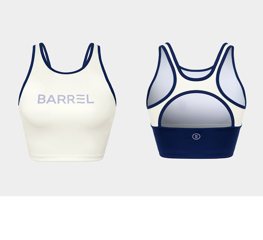 Barrel Women Color Scheme Bra Top-ivory