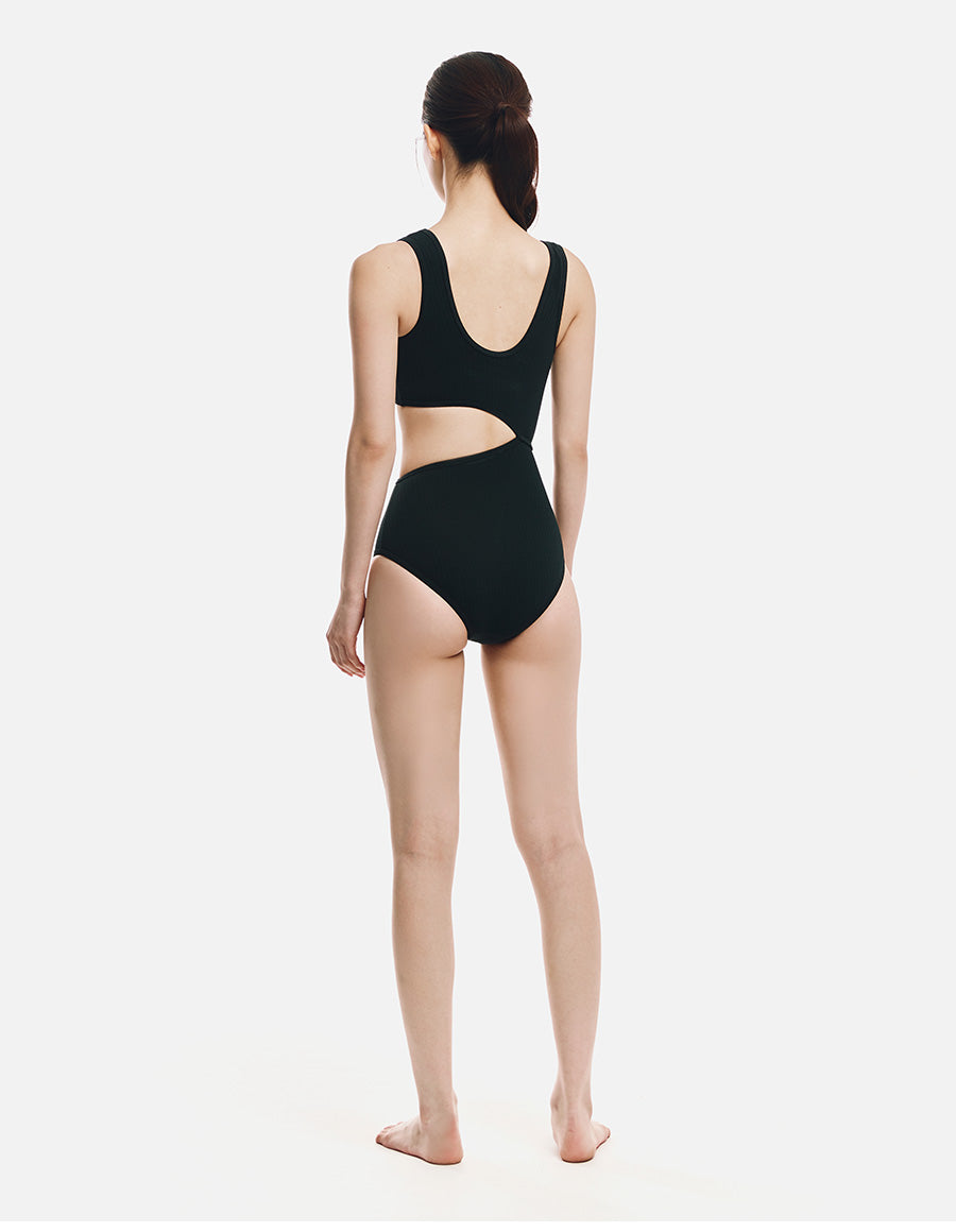 Barrel Women Cut-Out One Piece-BLACK8