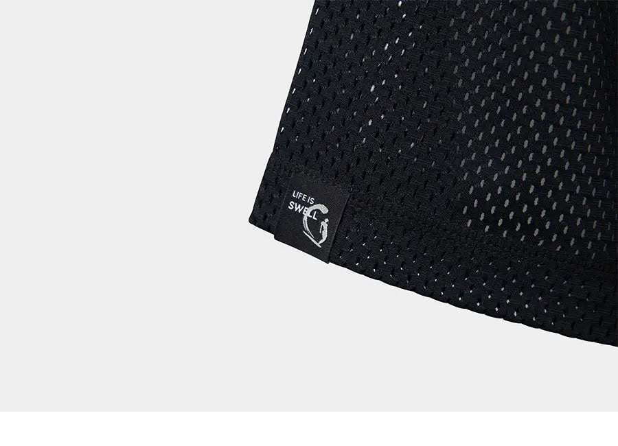 Barrel Women Motion Mesh Crop Cover Up-black